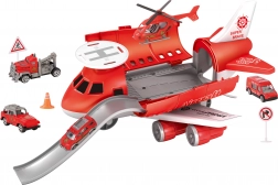 Brandstation Flyveplads med køretøjer og helikopter