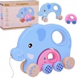 Elefante trainabile in legno 2in1 – famiglia per i primi passetti