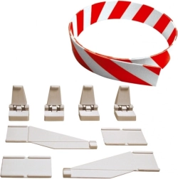 Parapetto e supporti per piste Carrera Evolution, Digital 132 e Digital 124 – set da 3 m