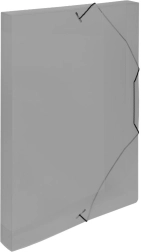 Boîte d’archivage en plastique A4 avec élastique fumée