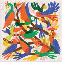 Square Puzzle Chromatic Birds 500 Pieces