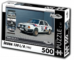 Retro Car Puzzle Škoda 130 L 1986 500 Pieces