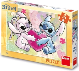 puzzel Stitch: Love Story 24 stukjes