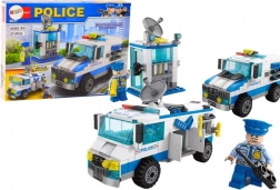 Kit de construction de police avec 271 pièces: voiture de police et bâtiment