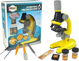 Microscoop Junior Educatieve Set Geel 100x 400x 1200x