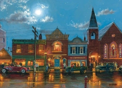 Puzzle COBBLE HILL Evening Street – 1000 pieces