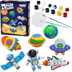 Woopie creative set with casts and paints – space figurines DIY