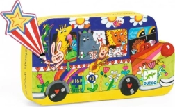 Puzzle Tęczowy autobus 16 elementów