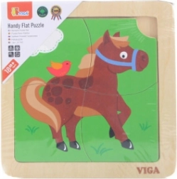 Wooden Puzzle Horse – 4 Pieces