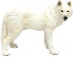 Figurine loup blanc 12 cm
