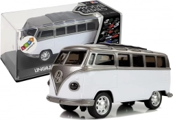 Húzós mechanikájú busz elemes világítással és hangokkal – fehér