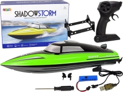 RC motorni čoln 2,4 GHz – zelen z podstavkom