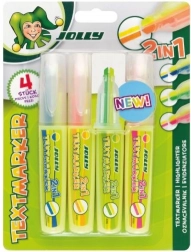 Two-tone highlighters - set of 4 pcs