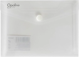 Kuvert med trykknap til dokumenter A6 Opaline klar