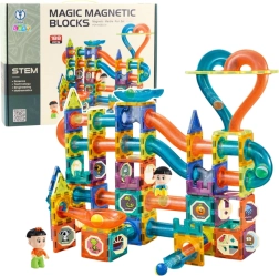 Magnetyczne klocki konstrukcyjne z torem kulkowym 188 el. MAGIC MAGNETIC BLOCKS