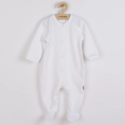 Katoenen baby onesie NEW BABY Practical – wit