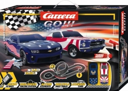 Pista Carrera GO Street Legends 1:43 con loop e muscle car americane