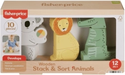 Fisher-Price wooden animals – stacking and sorting set