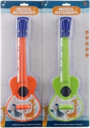 Children's plastic guitar with animals 40 cm