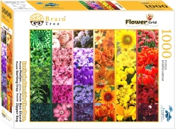 Puzzle BRAIN TREE Floral Grid 1000 Pieces