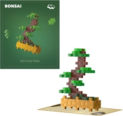 Plus-Plus virágok zöld bonsai építőkészlet