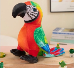 Plišani crveni papagaj 20 cm