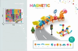 Magnetic 3D Building Set, 80 Pieces