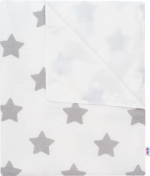 Nepremokavá flanelová podložka NEW BABY hviezdičky