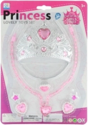 Set da principessa – corona, collana, orecchini e anello