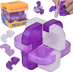 Logical 3D Puzzle Lock – Purple Cube