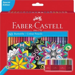 Klasične lesene barvice FABER-CASTELL, 60 kos