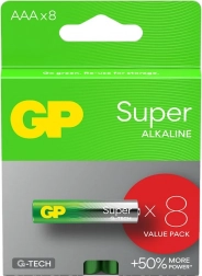 Batterie alcaline AAA GP Super 8 pz