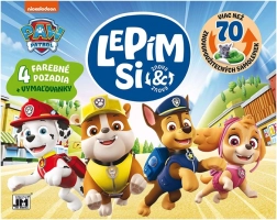 attacco di nuovo paw patrol – adesivi riutilizzabili e album da colorare
