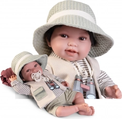 Realistisk babydukke med blødt krop 42 cm