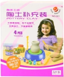 Modeling Clay for Crafting and Pottery Wheel 1.6 kg (4 pcs)