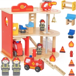 drevená hasičská stanica 3 poschodia 14 dielov VIGA