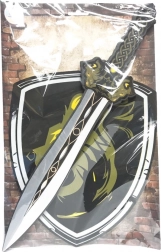 skumsværd og skjold med løve