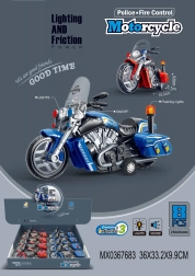 Motorcykel med lys- og lydeffekter