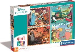 Puzzle 4in1 Super Color Disney Classic