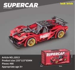 Construction set sports car red 482 pieces