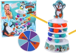 Dexterity game Penguin – marbles, slide and tower