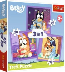 Puzzle TREFL Upoznajte Bluey 3u1