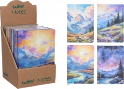 Lined notebook 21 × 14.5 cm – Landscape, 80 pages