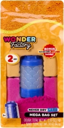 Kinetic Sand WONDER FACTORY Never Dry Sand Bag, orange‑red
