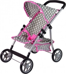 Doll Stroller with Pink Stars