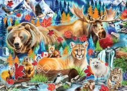 Puzzle Predatori selvaggi del Canada 1000 pezzi RAVENSBURGER