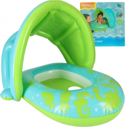 Children’s inflatable swimming chair with canopy BESTWAY, green-blue