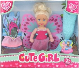 Bambola con accessori 3 in 1 – sirena, fata e principessa