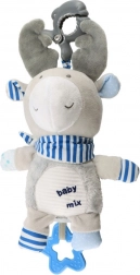 Giocattolo di peluche per bambini con carillon e clip BABY MIX alce
