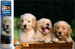 Mosaico di diamanti - Tre cani